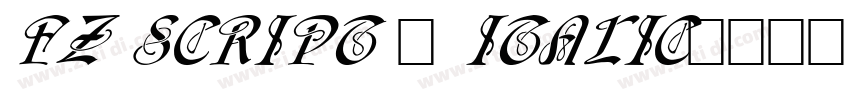 FZ SCRIPT 1 ITALIC字体转换